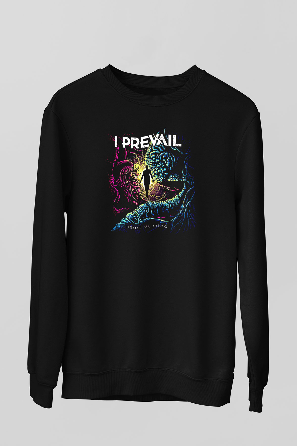 I Prevail Baskılı Unisex Siyah Sweatshirt