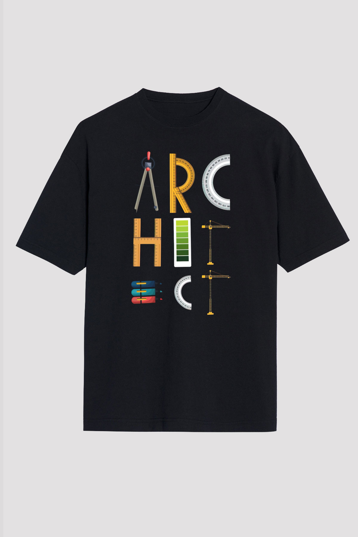 İç mimar Siyah Unisex Tişört T-Shirt - TişörtFabrikası