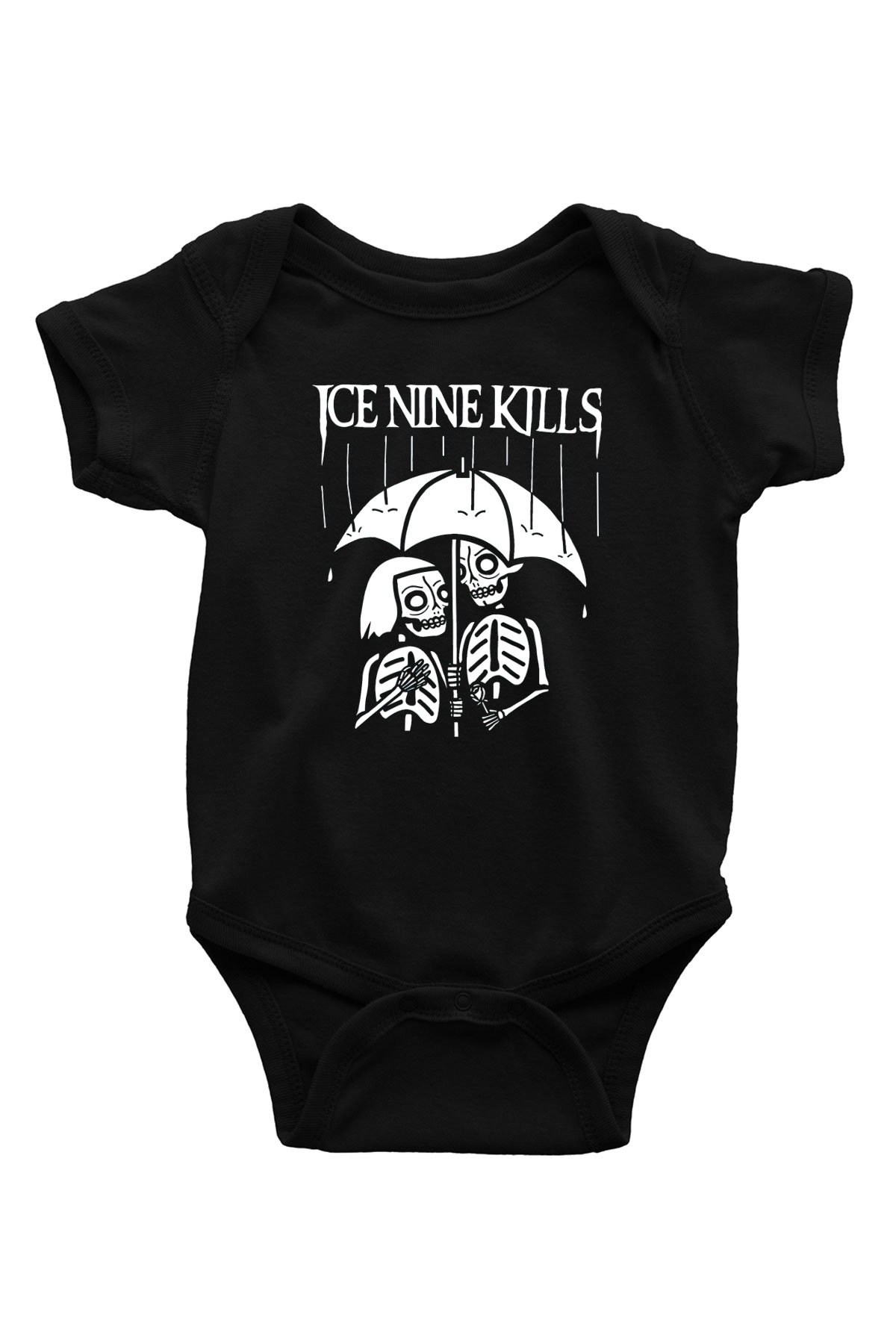 Ice Nine Kills Baskılı Unisex Siyah Bebek Body - Zıbın