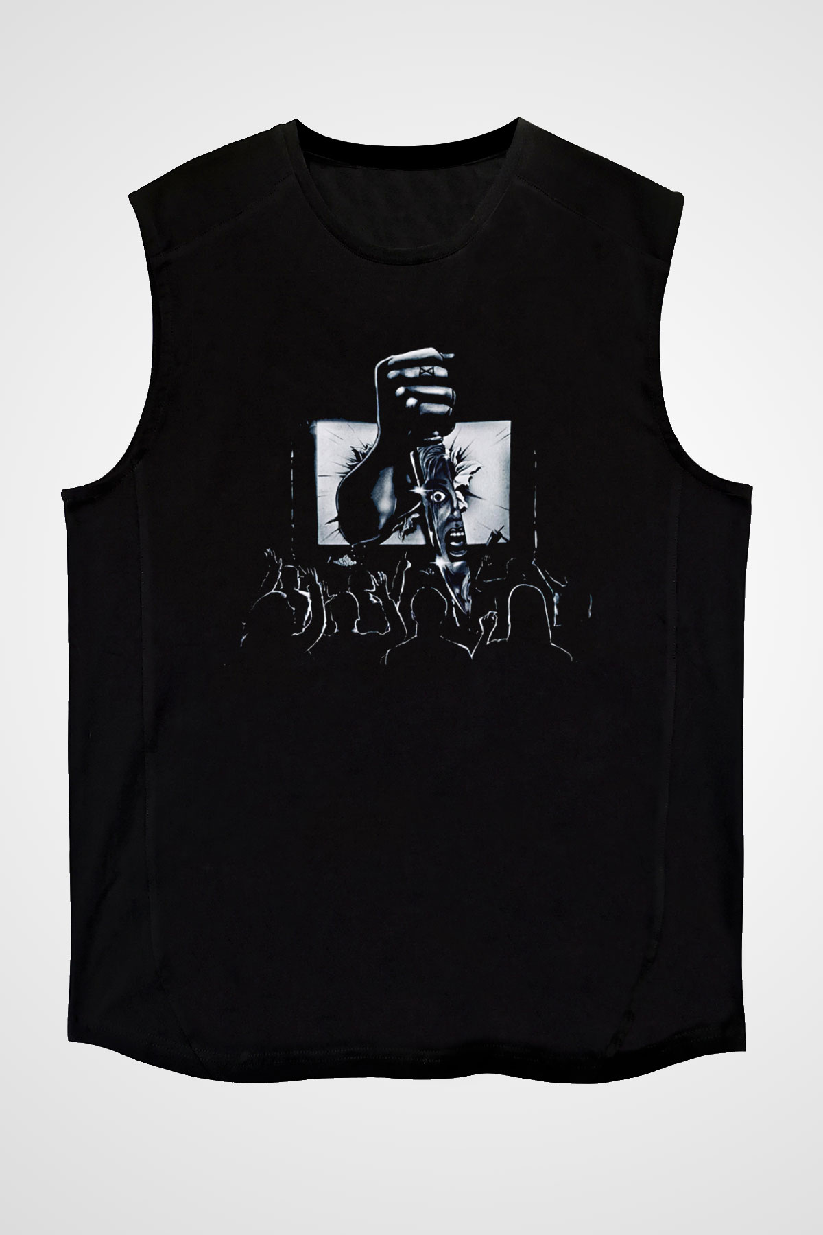 Ice Nine Kills Baskılı Unisex Siyah Kolsuz Tişört - Tshirt
