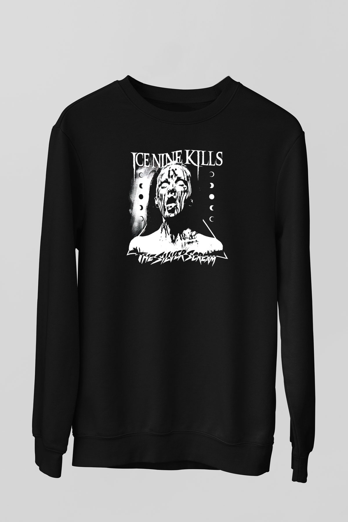 Ice Nine Kills Baskılı Unisex Siyah Sweatshirt