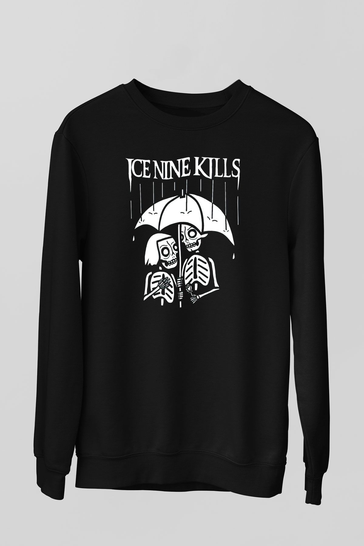 Ice Nine Kills Baskılı Unisex Siyah Sweatshirt