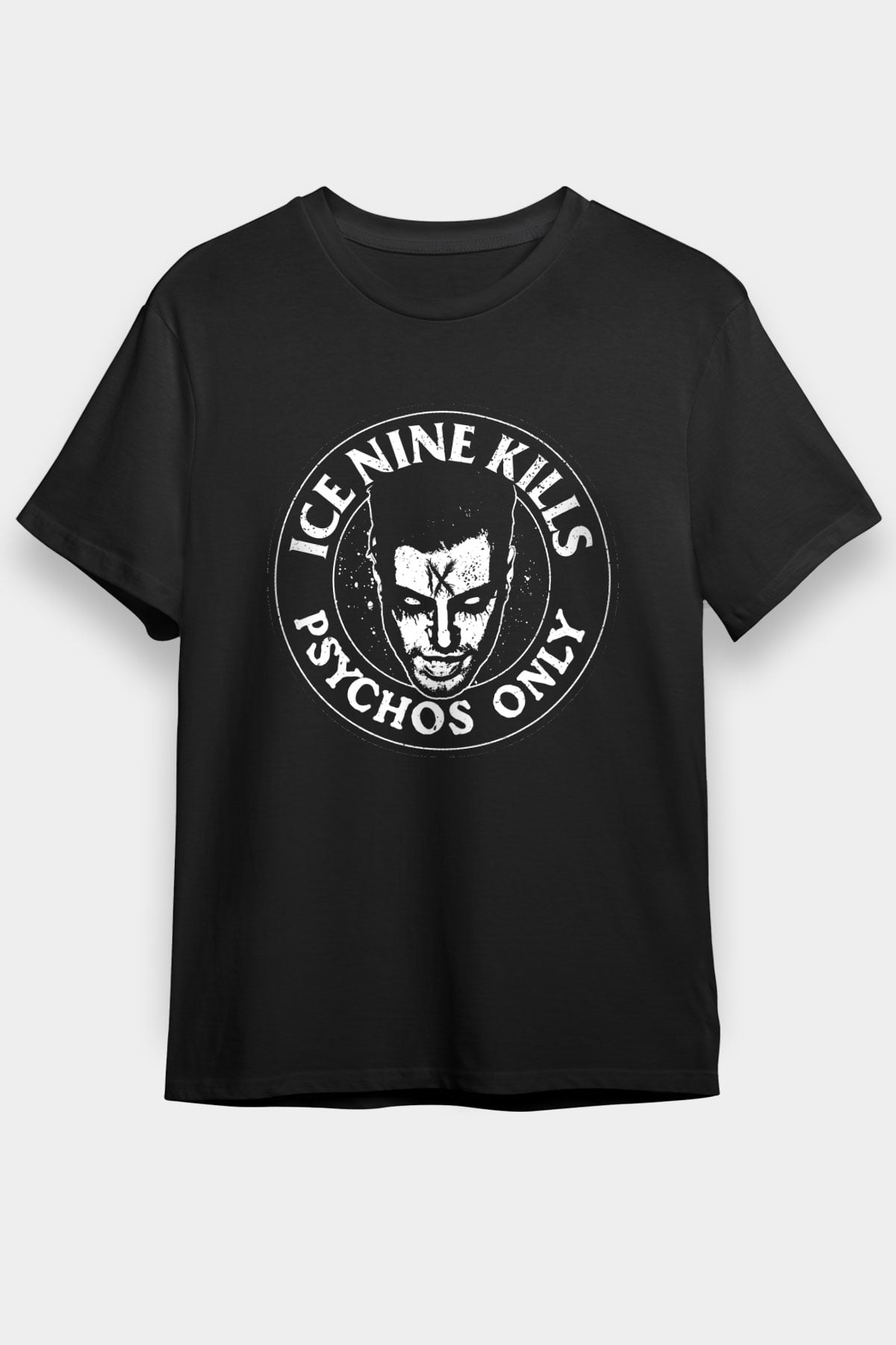 Ice Nine Kills Baskılı Unisex Siyah Tişört - Tshirt