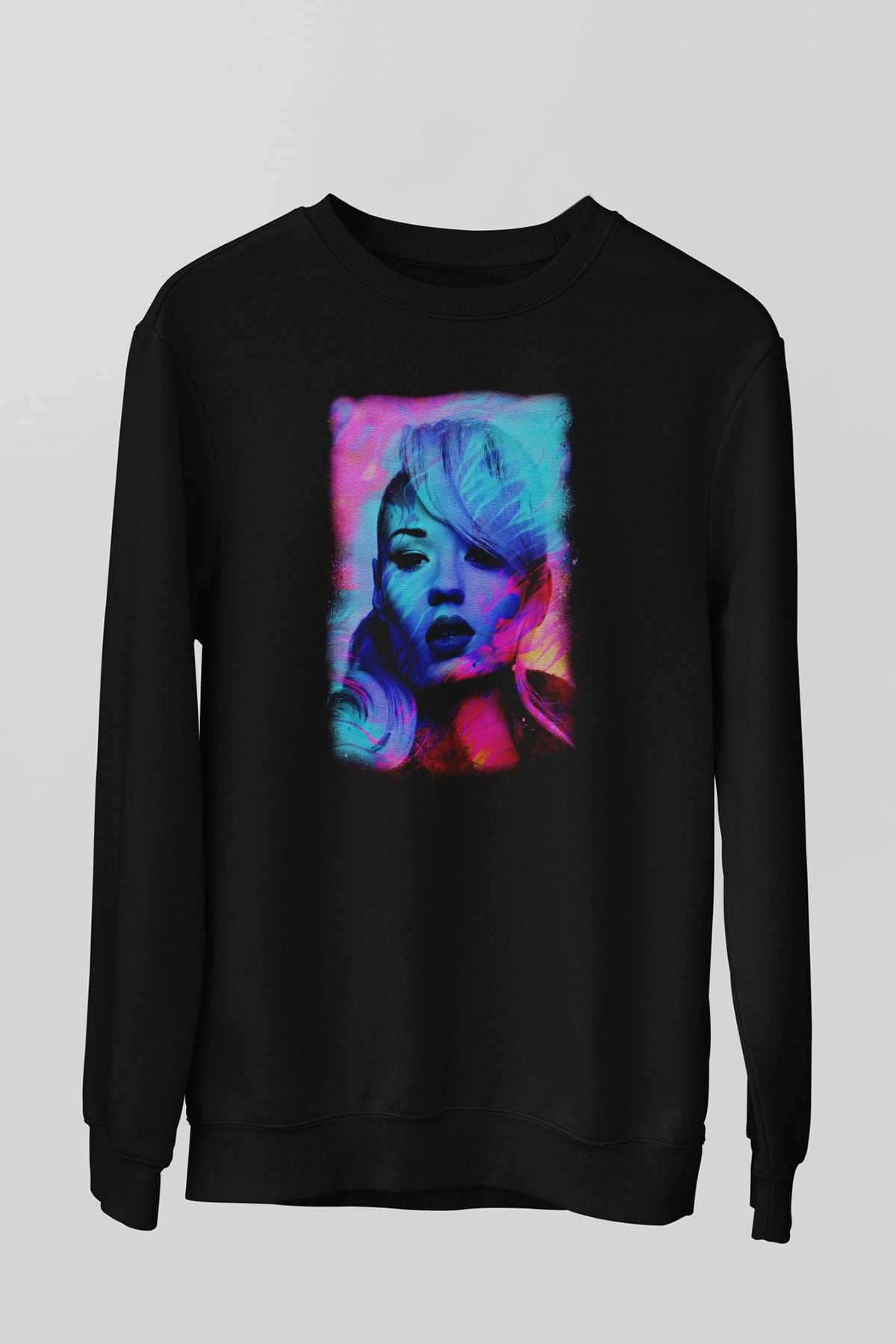 Iggy Azalea Siyah Unisex Sweatshirt