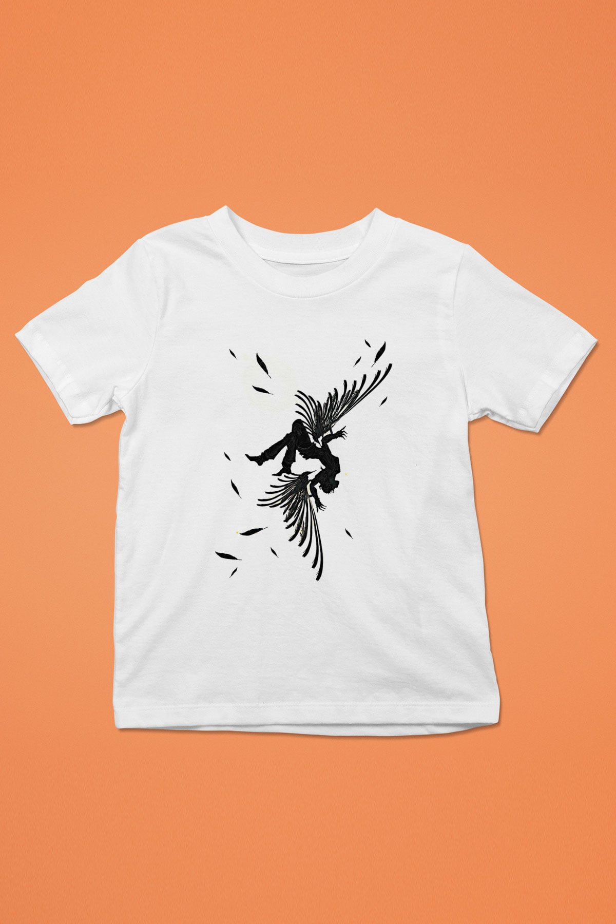 İkarus Baskılı Beyaz Unisex Beyaz Çocuk Tişört - Tshirt