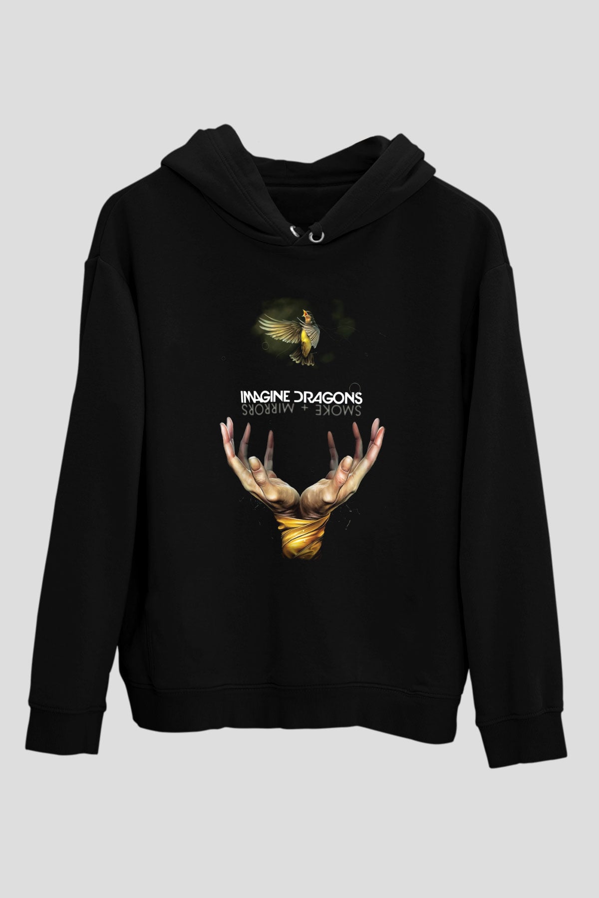 Imagine Dragons Siyah Unisex Hoodie