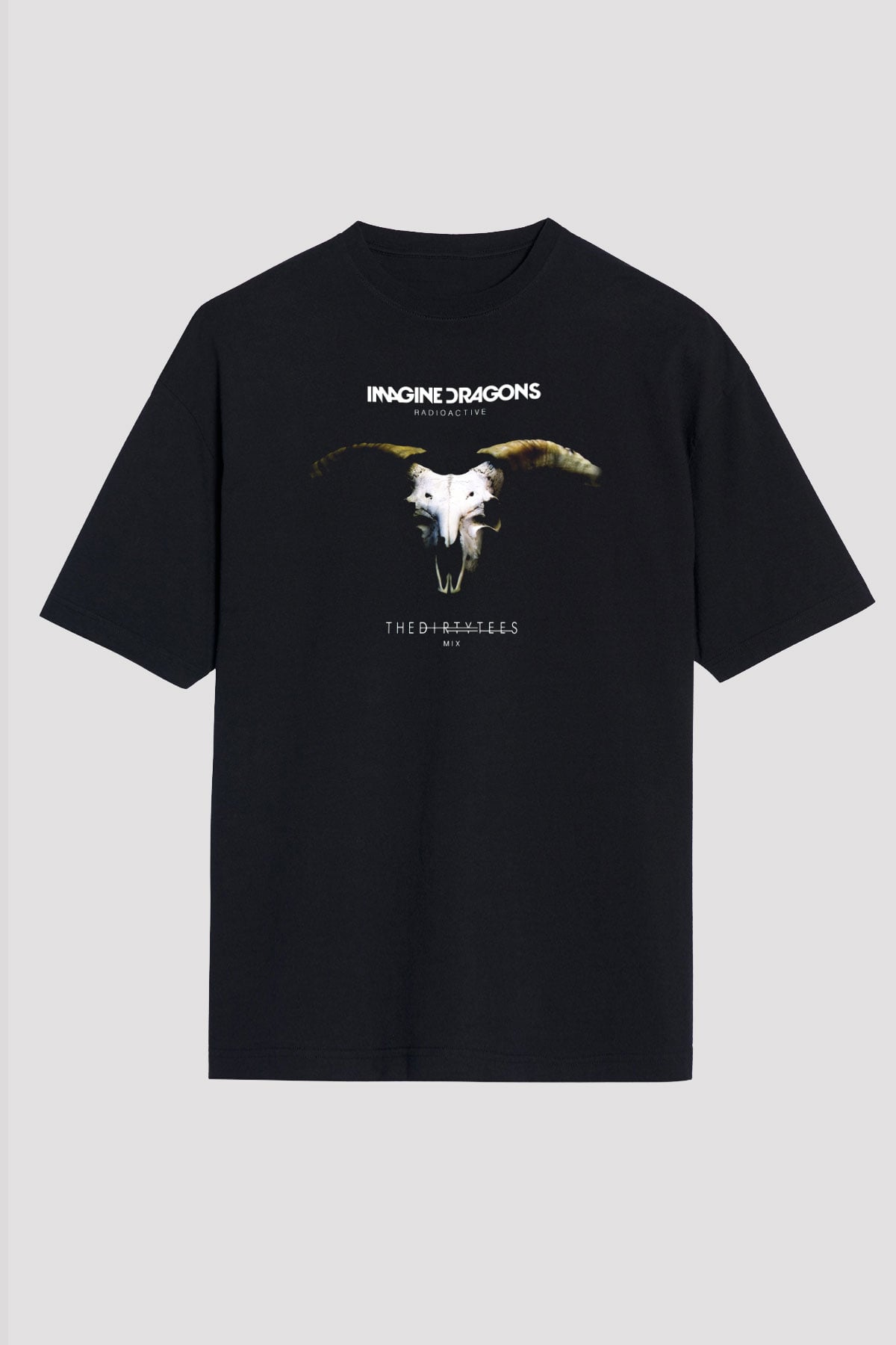 Imagine Dragons Siyah Unisex Oversize Tişört T-Shirt
