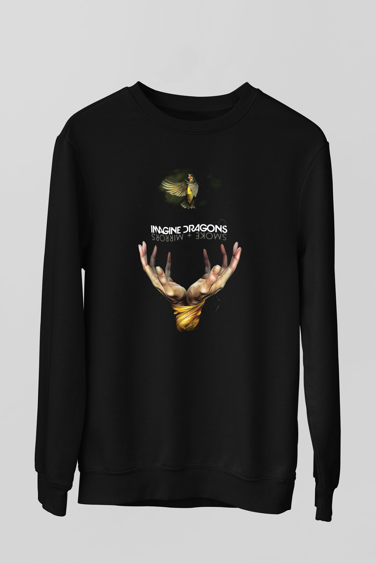 Imagine Dragons Siyah Unisex Sweatshirt