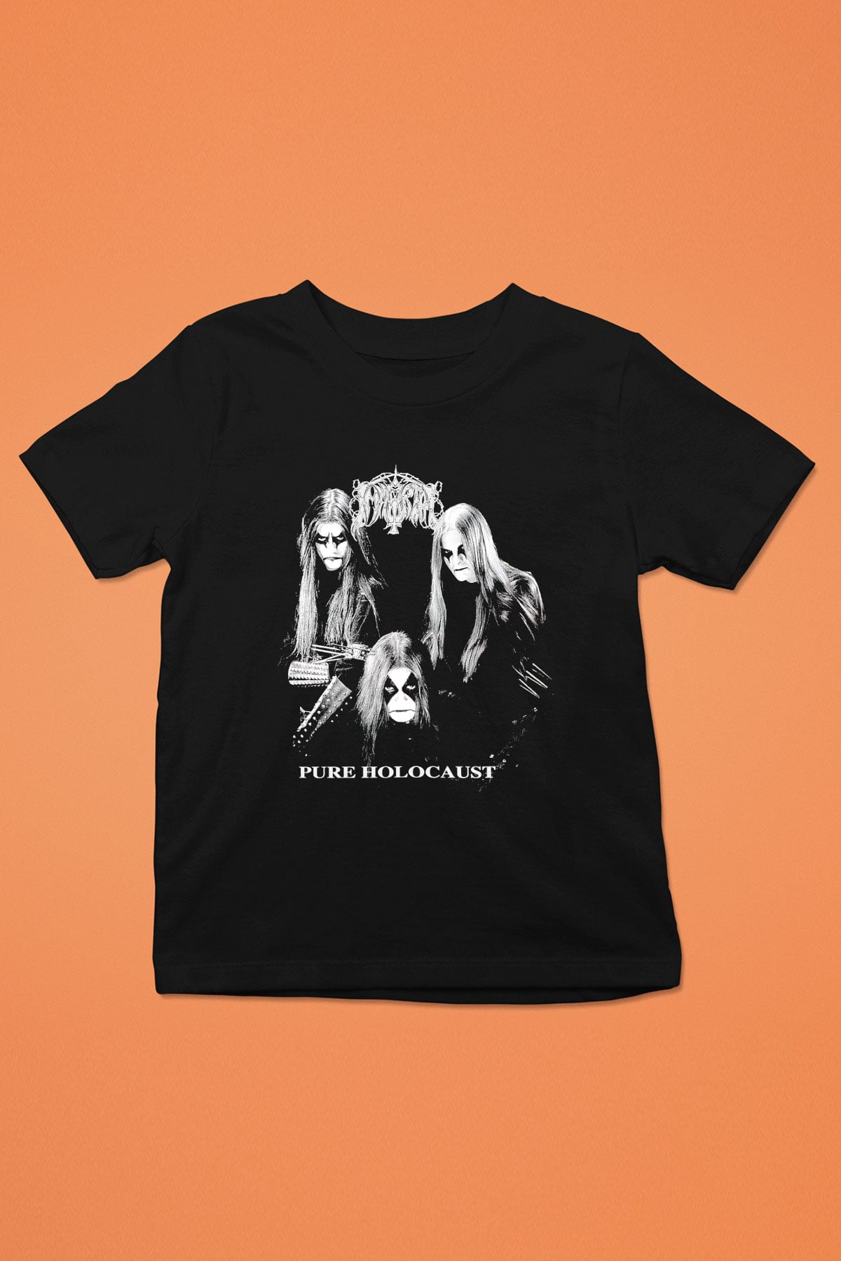 Immortal Baskılı Siyah Unisex Çocuk Tişört