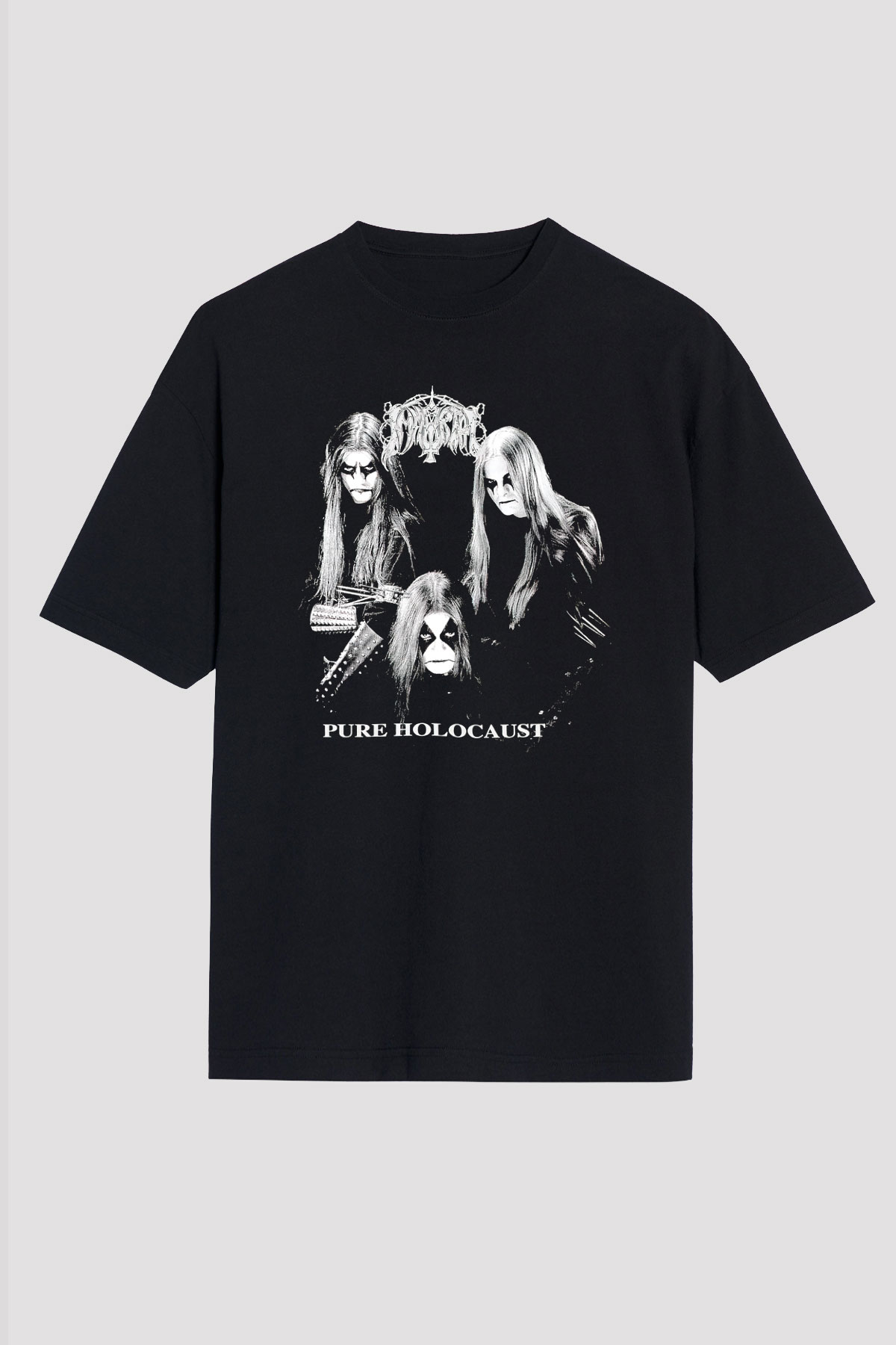 Immortal Siyah Unisex Oversize Tişört T-Shirt