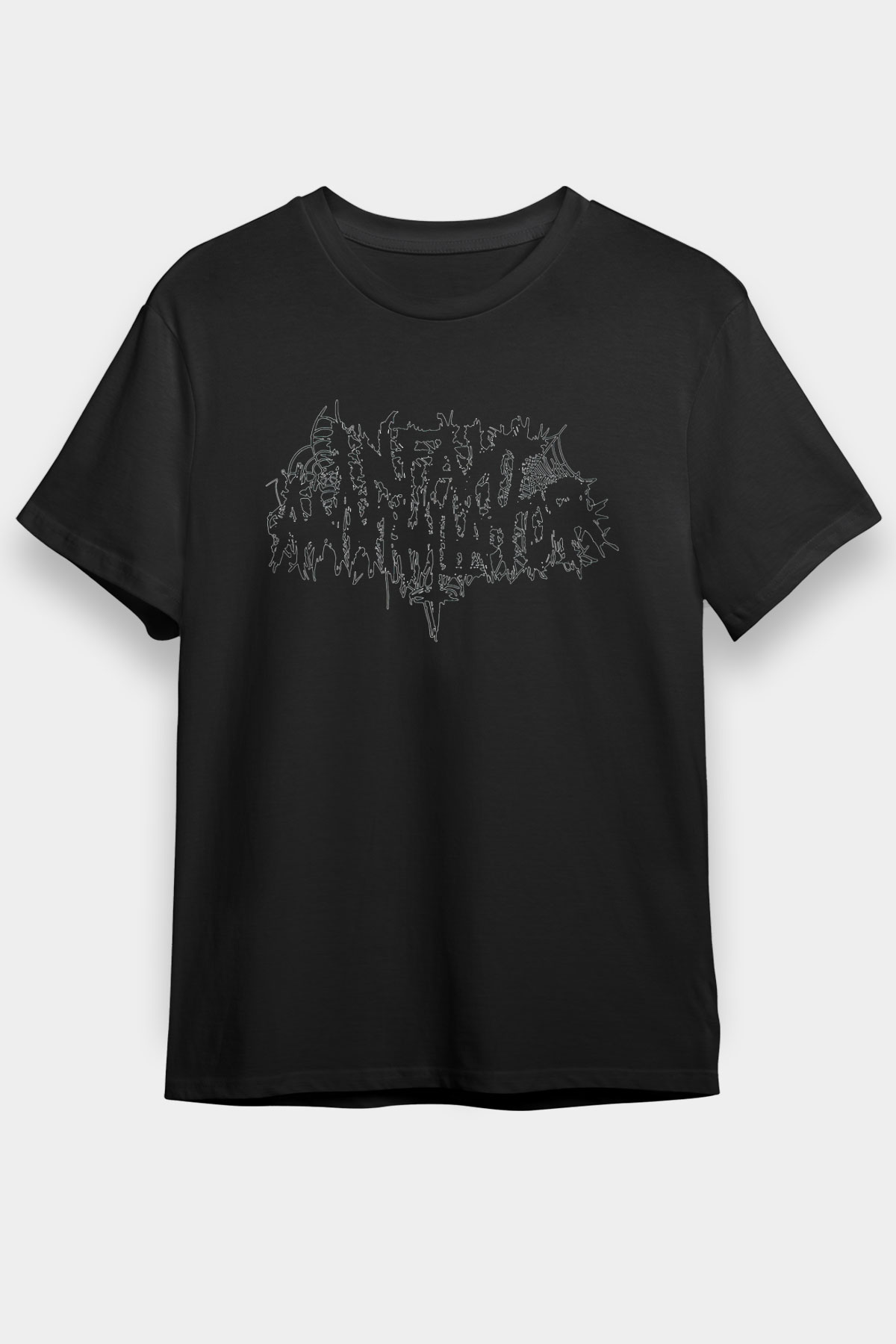 Impetigo Baskılı Unisex Siyah Tişört - Tshirt