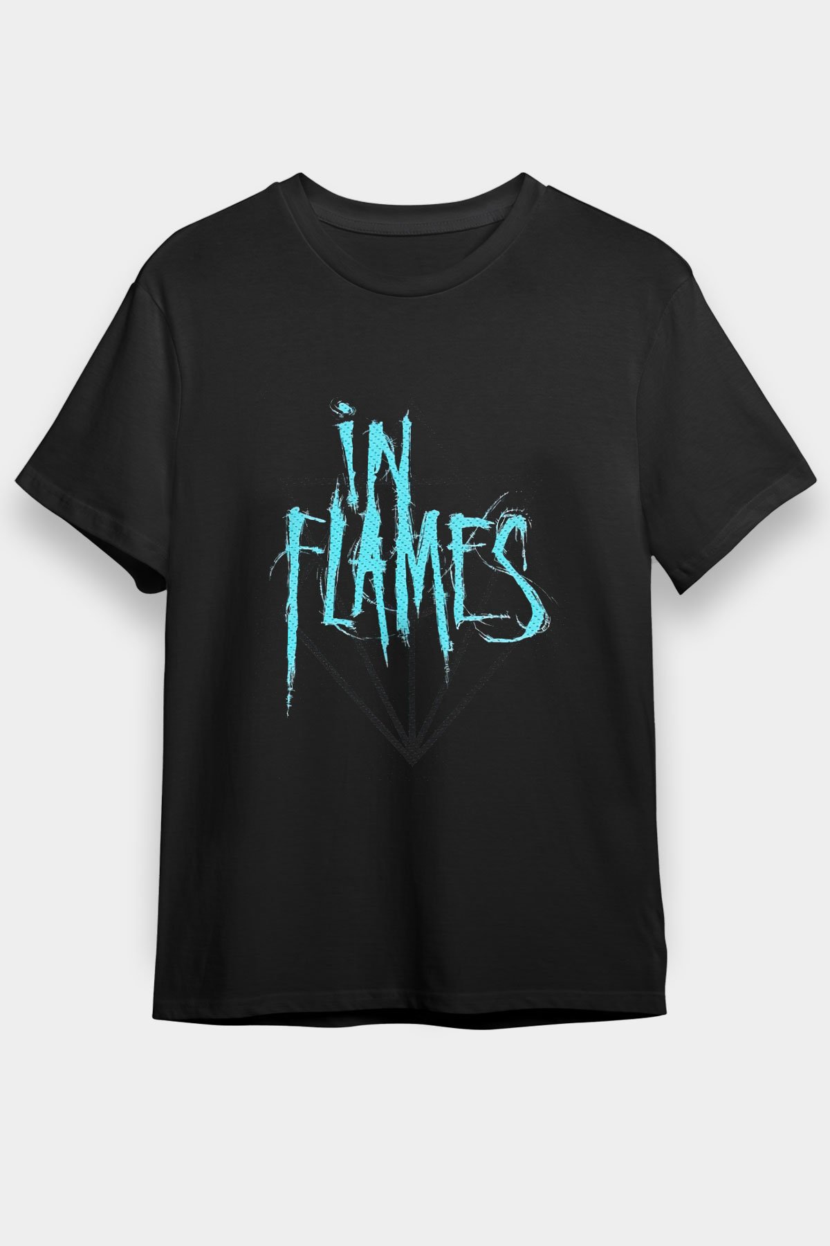 In Flames Black Unisex Tee - STREETWEAR