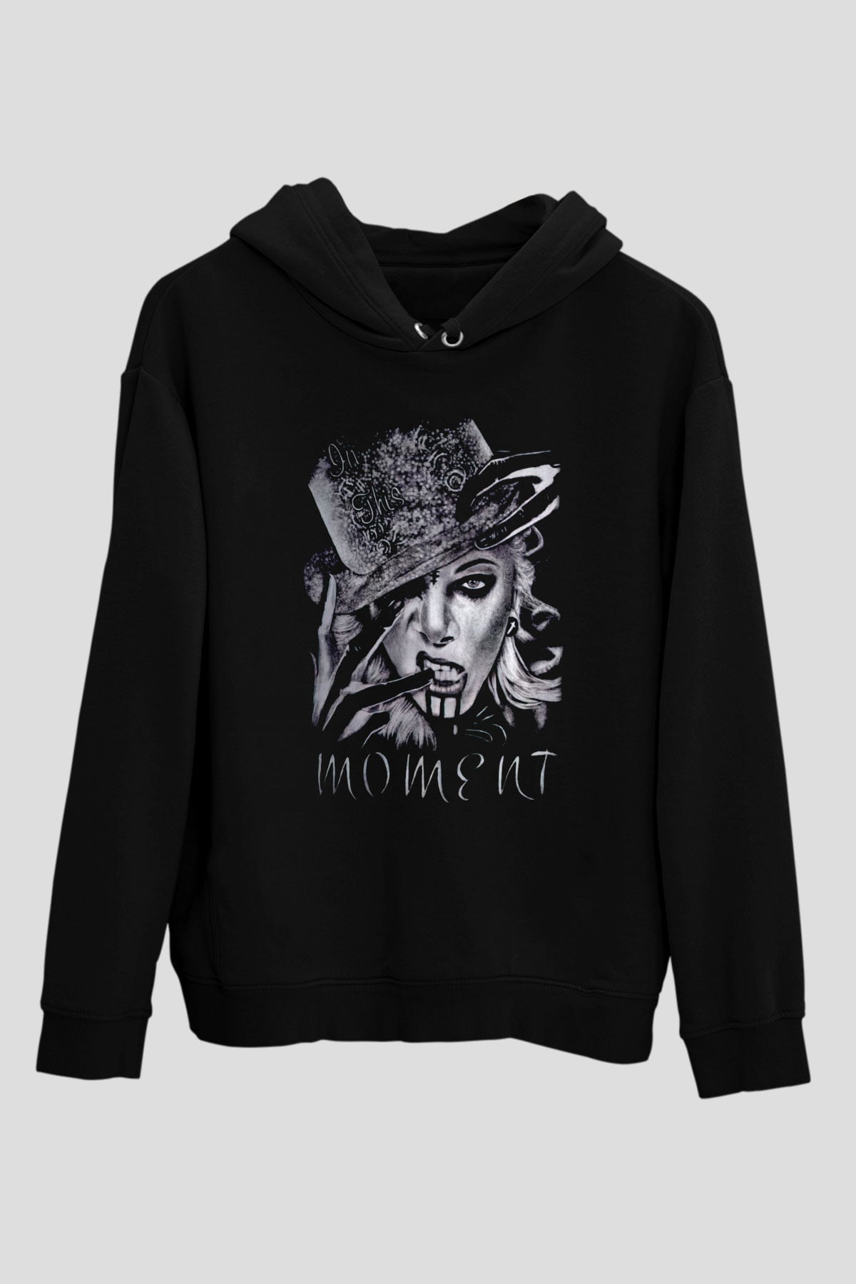 In This Moment Siyah Unisex Kapüşonlu Sweatshirt