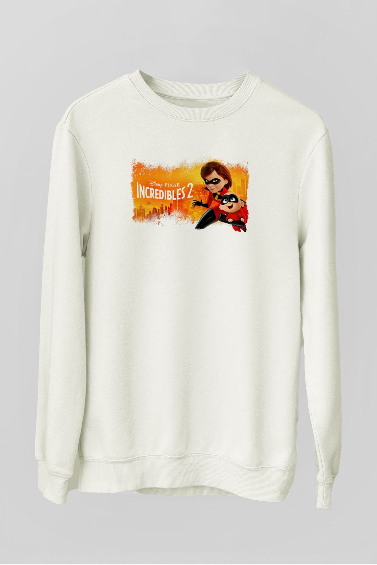 Incredibles (The) Beyaz Unisex Sweatshirt