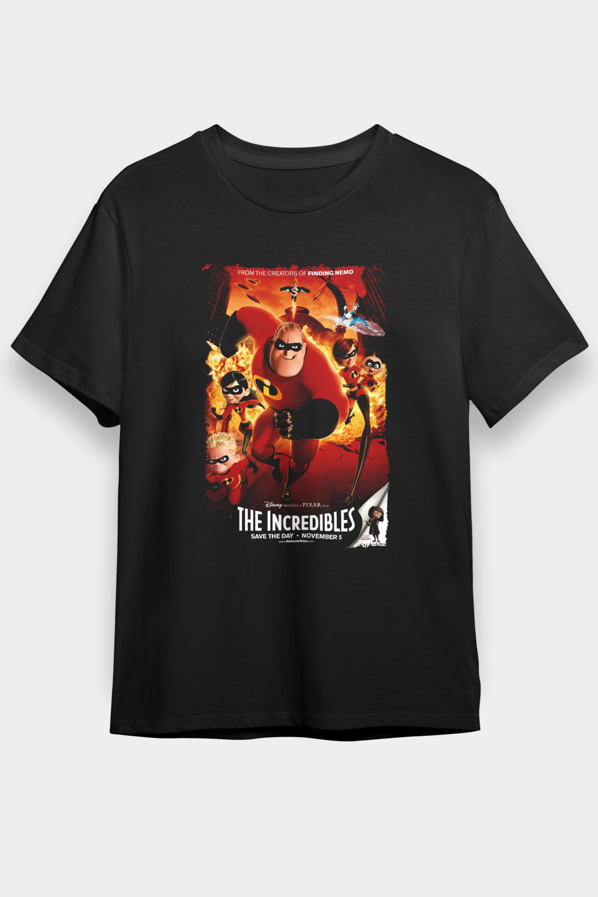 Incredibles (The) Siyah Unisex Tişört T-Shirt
