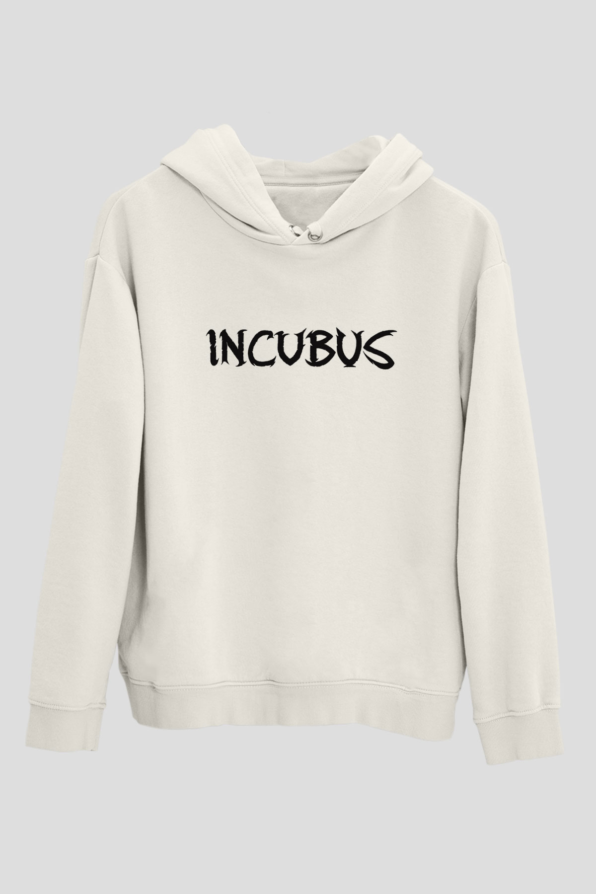Incubus Beyaz Unisex Kapşonlu Sweatshirt