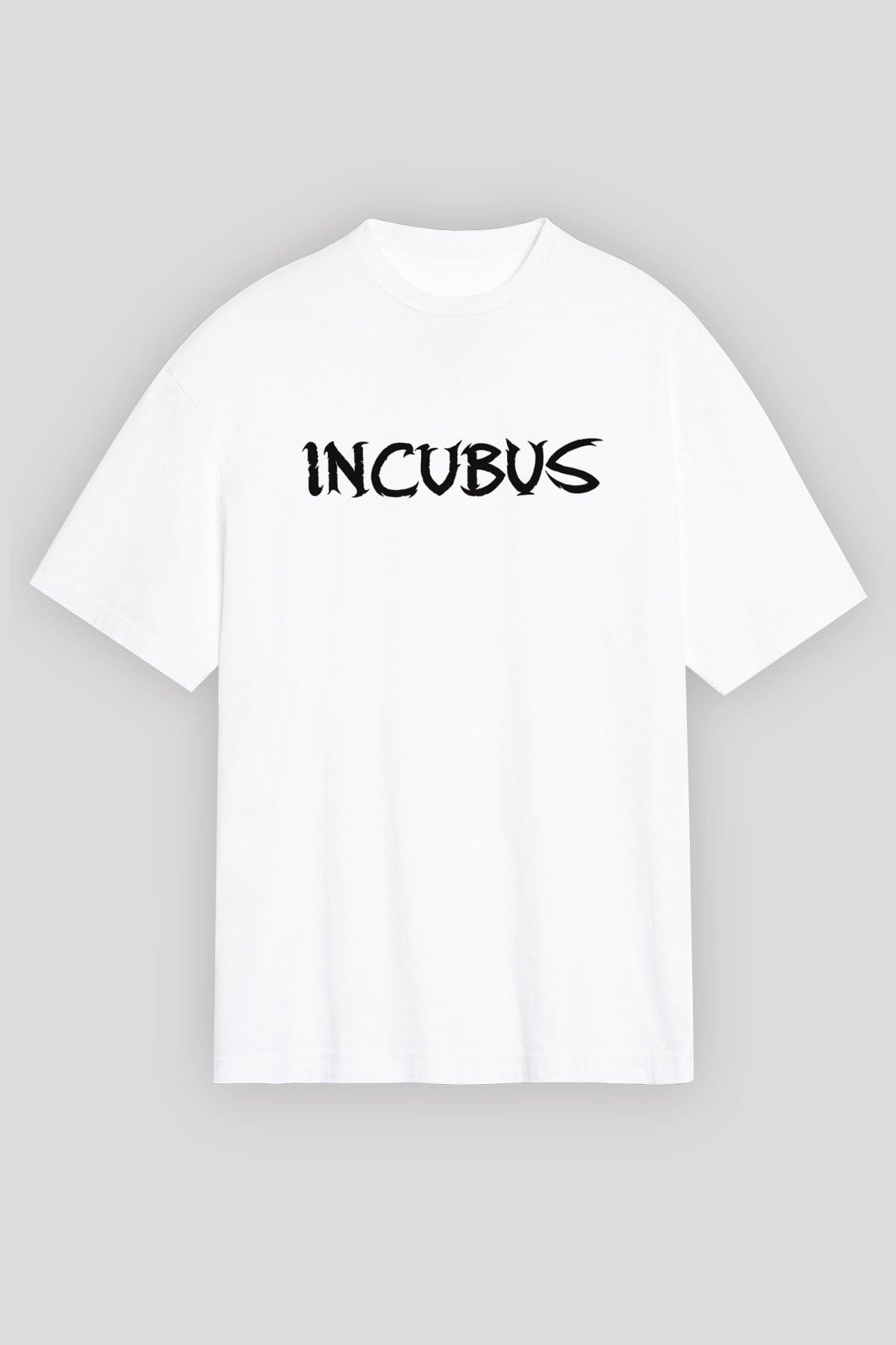 Incubus Beyaz Unisex Oversize Tişört T-Shirt