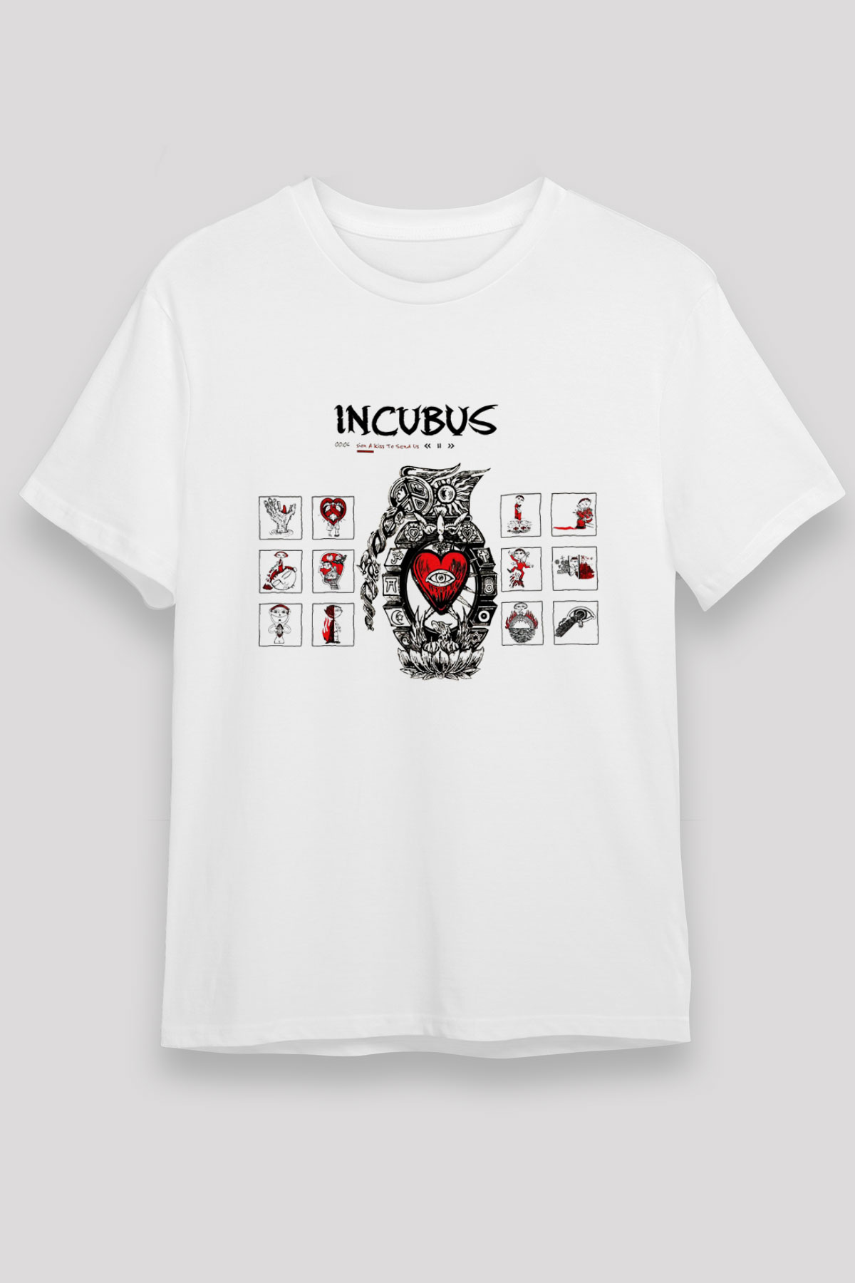 Incubus White Unisex Tee - STREETWEAR