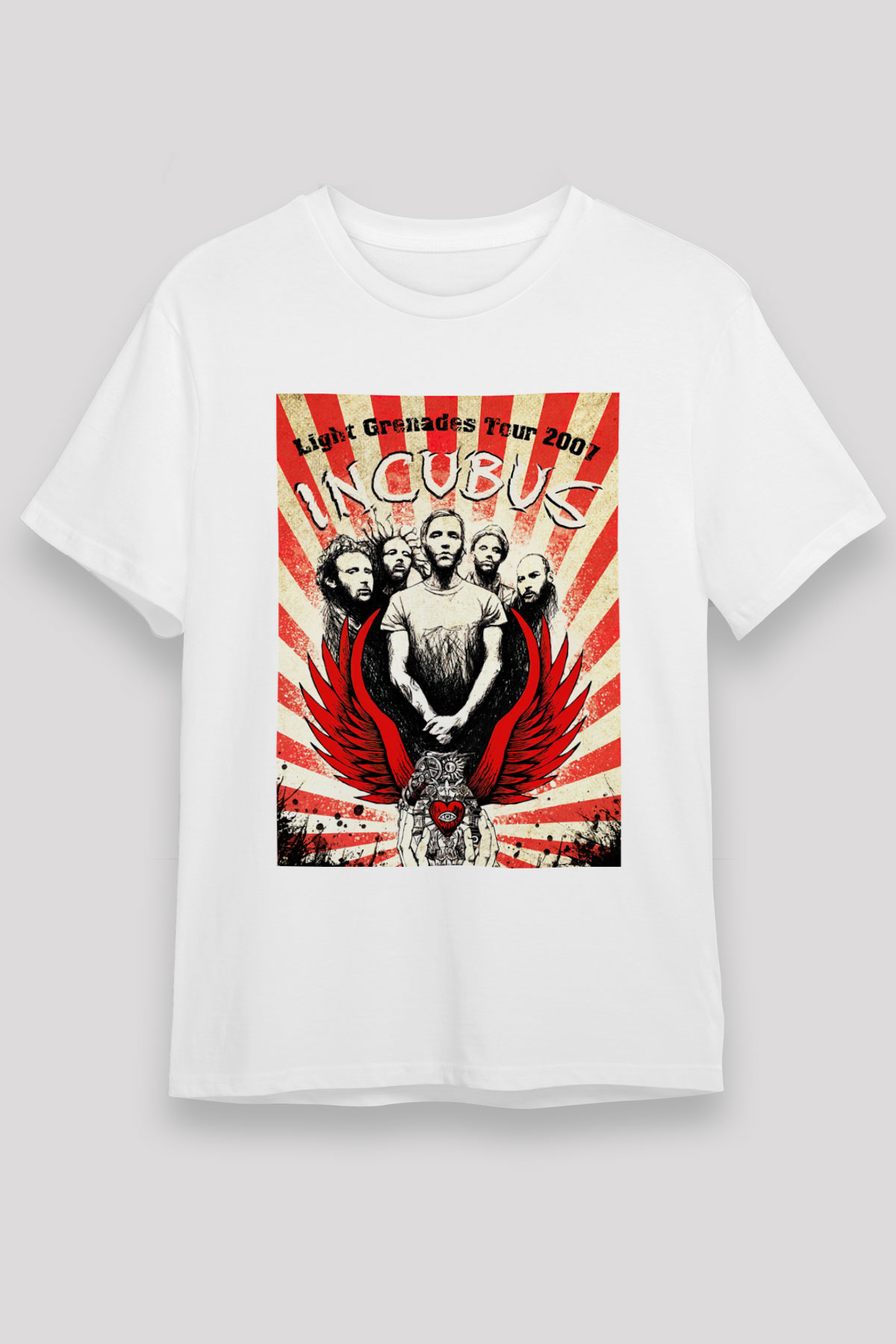 Incubus White Unisex Tee - STREETWEAR