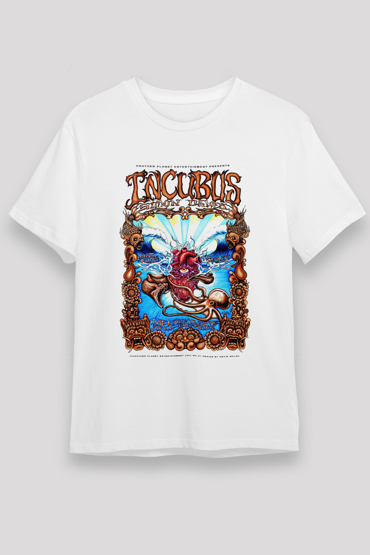 Incubus White Unisex Tee - STREETWEAR