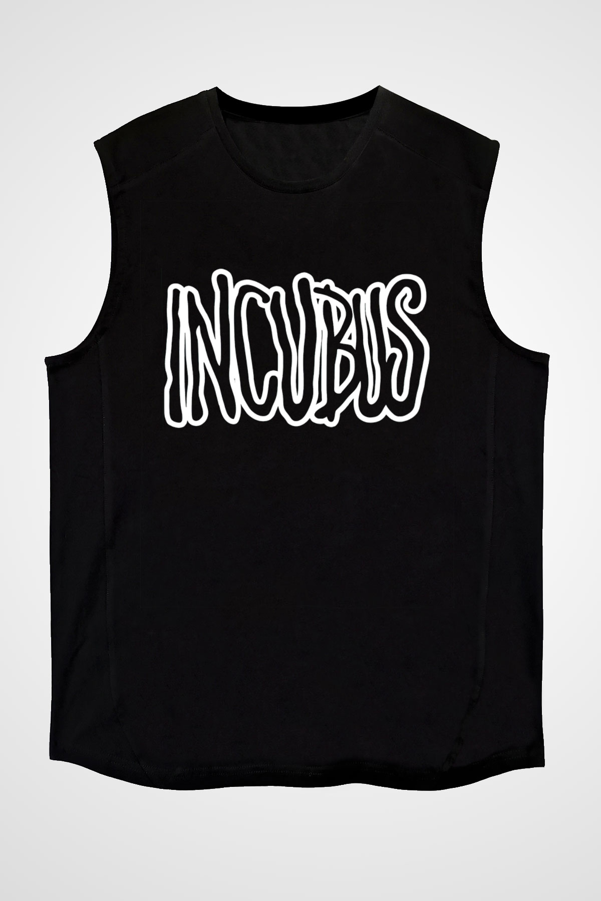 Incubus Siyah Unisex Kolsuz Tişört