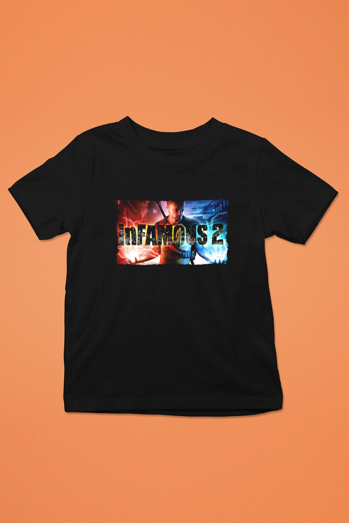 Infamous Siyah Unisex Çocuk Tişört