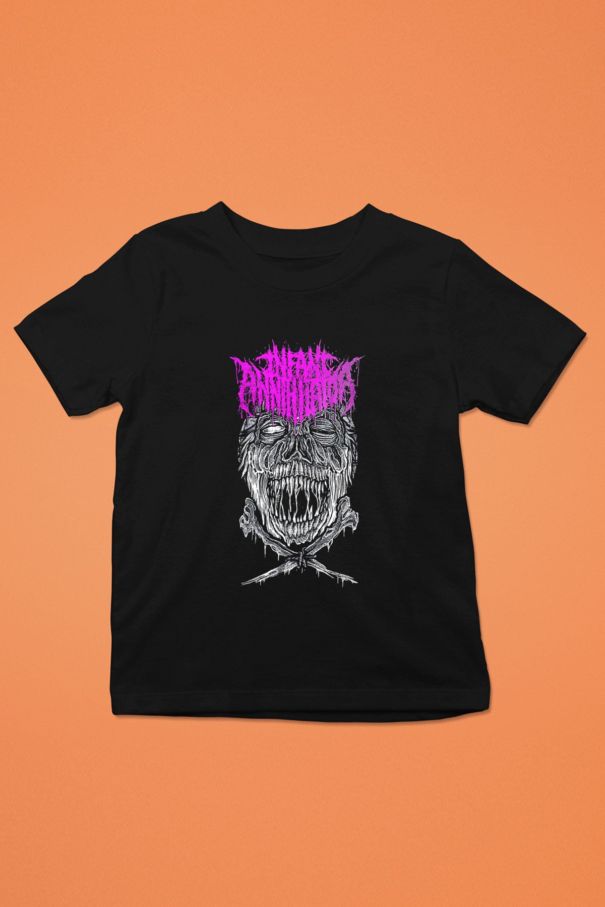 İnfant Annihilator Baskılı Unisex Siyah Çocuk Tişört - Tshirt