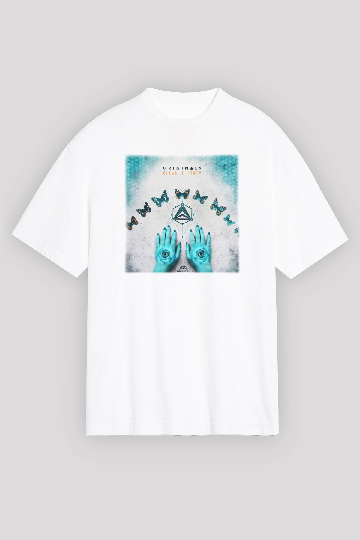 Infected Mushroom Beyaz Unisex Oversize Tişört T-Shirt