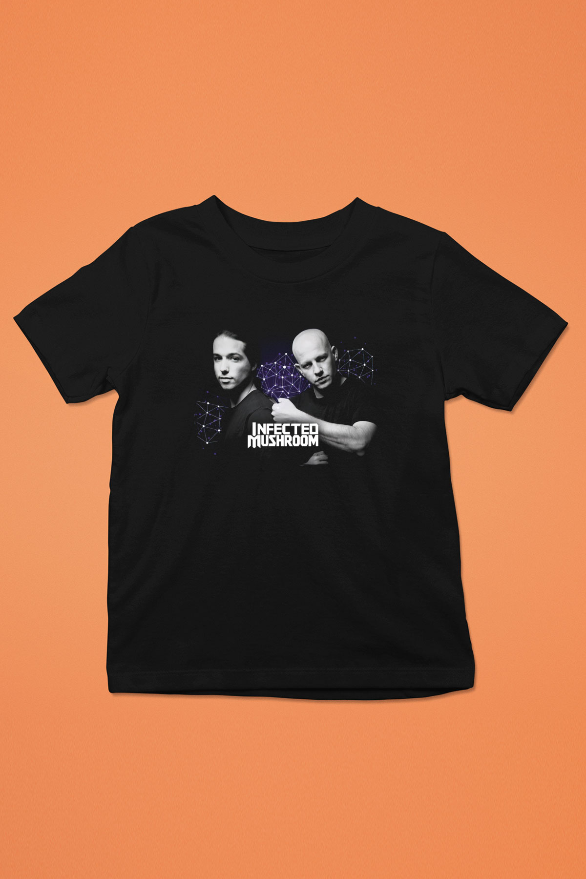 Infected Mushroom Siyah Unisex Çocuk Tişört