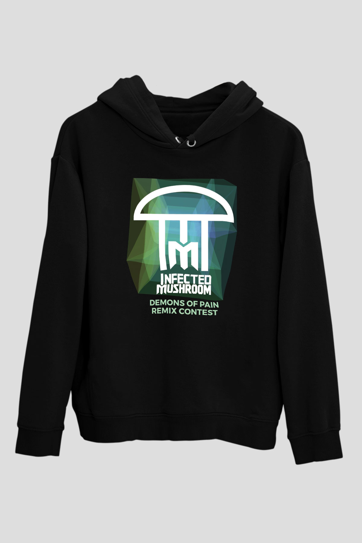 Infected Mushroom Siyah Unisex Hoodie