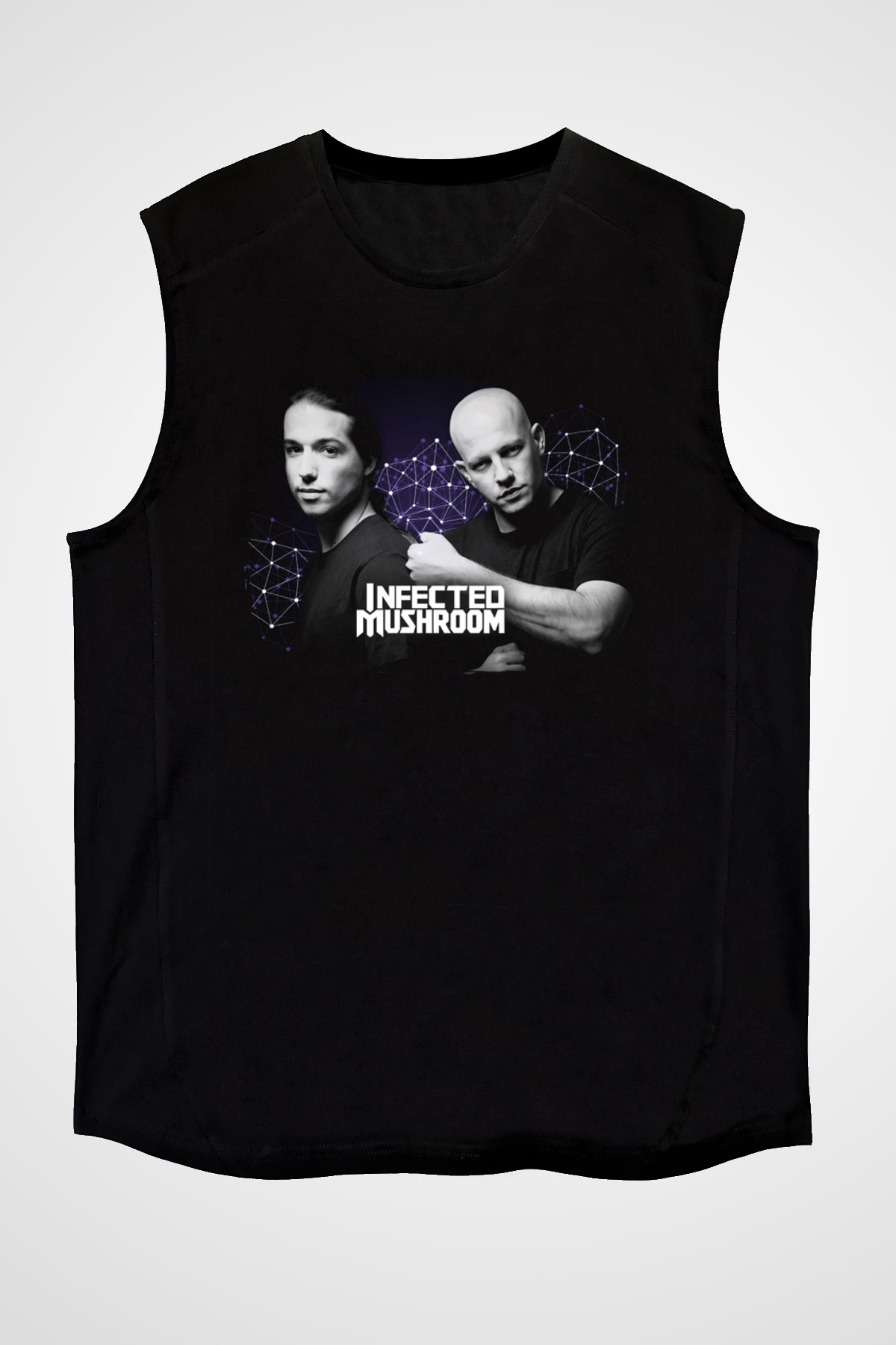 Infected Mushroom Siyah Unisex Kolsuz Tişört