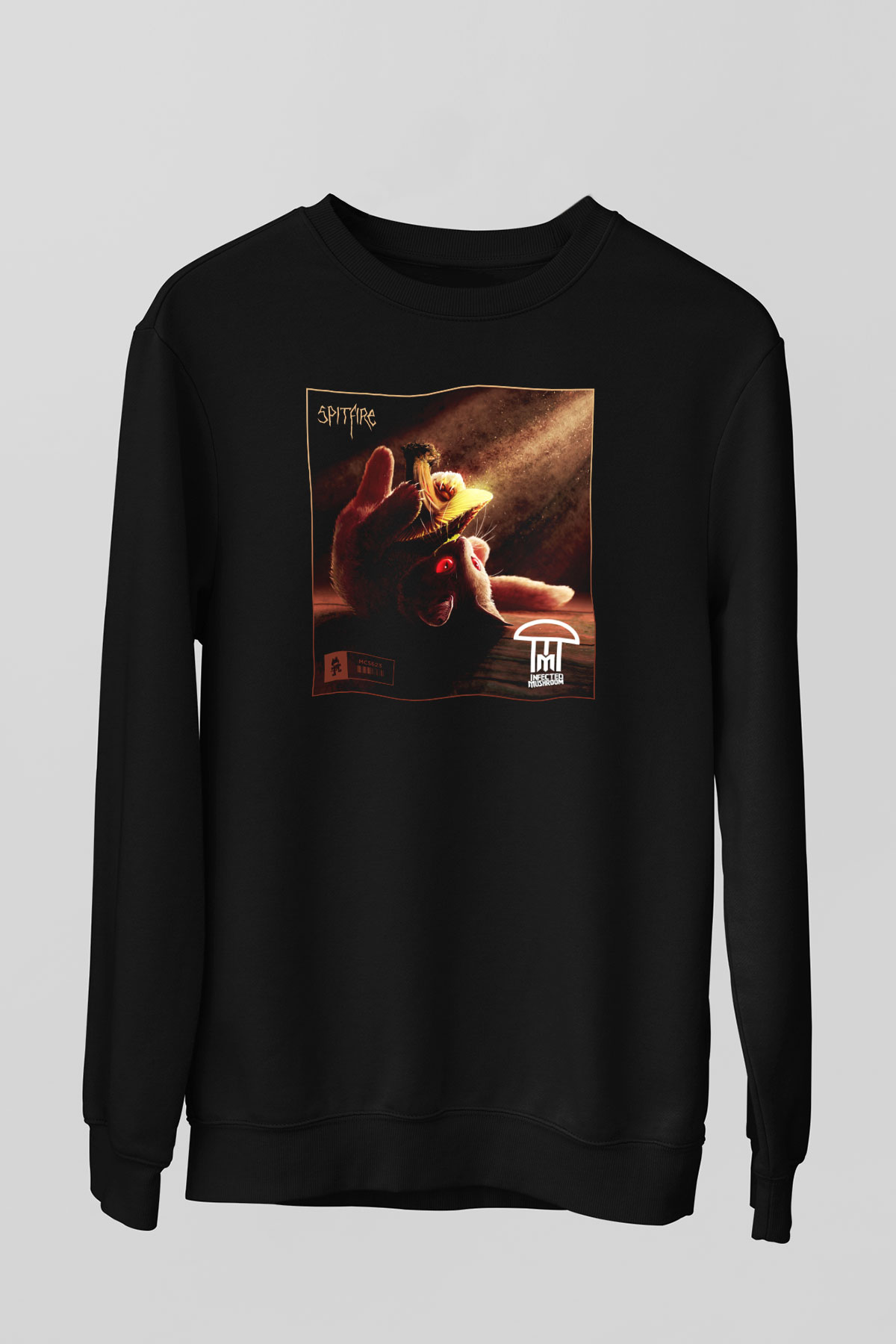 Infected Mushroom Siyah Unisex Sweatshirt