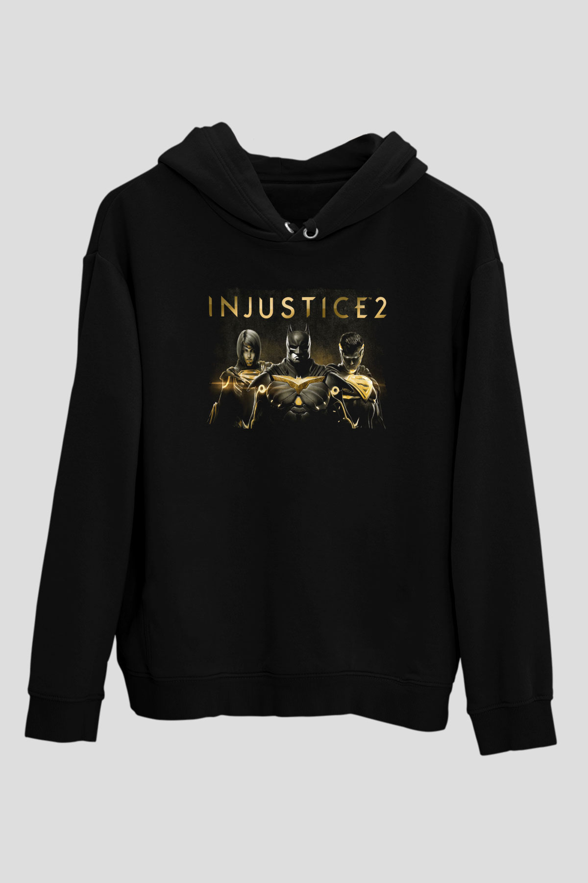 Injustice 2 Siyah Unisex Hoodie