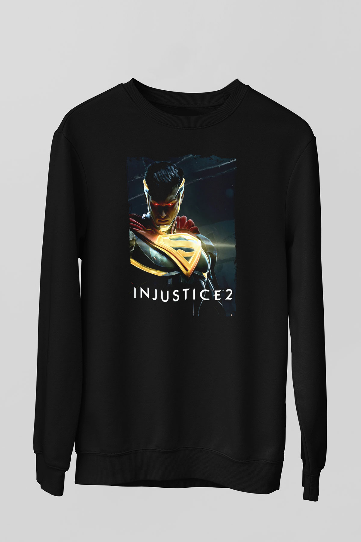 Injustice 2 Siyah Unisex Sweatshirt
