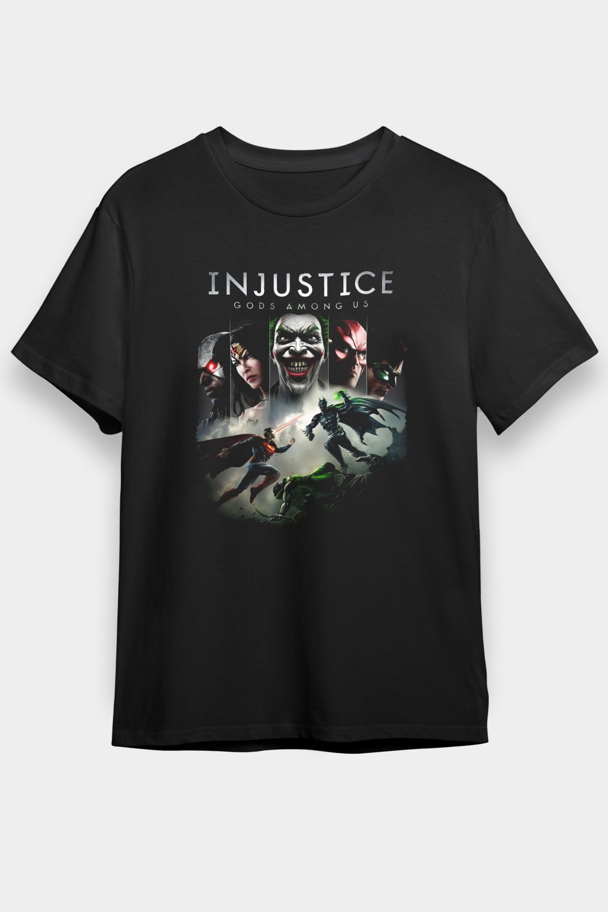 Injustice 2 Siyah Unisex Tişört T-Shirt