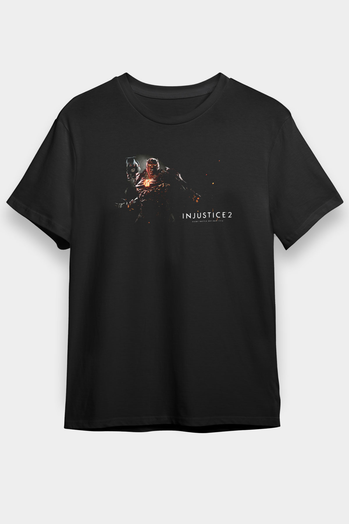 Injustice 2 Siyah Unisex Tişört T-Shirt