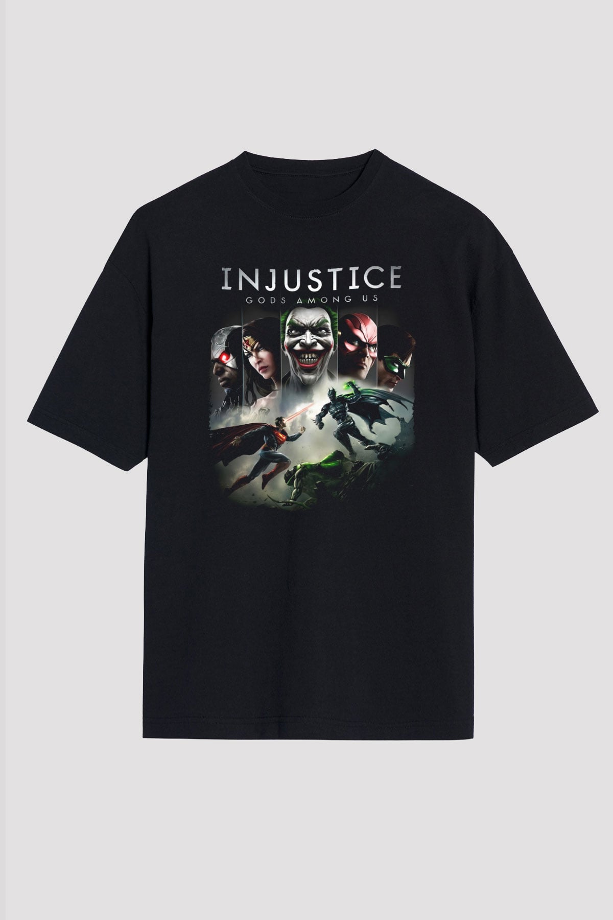 Injustice 2 Siyah Unisex Tişört T-Shirt