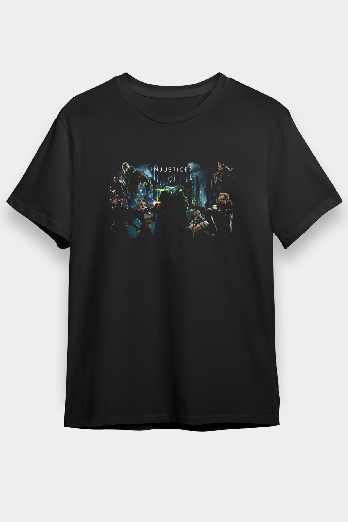 Injustice 2 Siyah Unisex Tişört T-Shirt