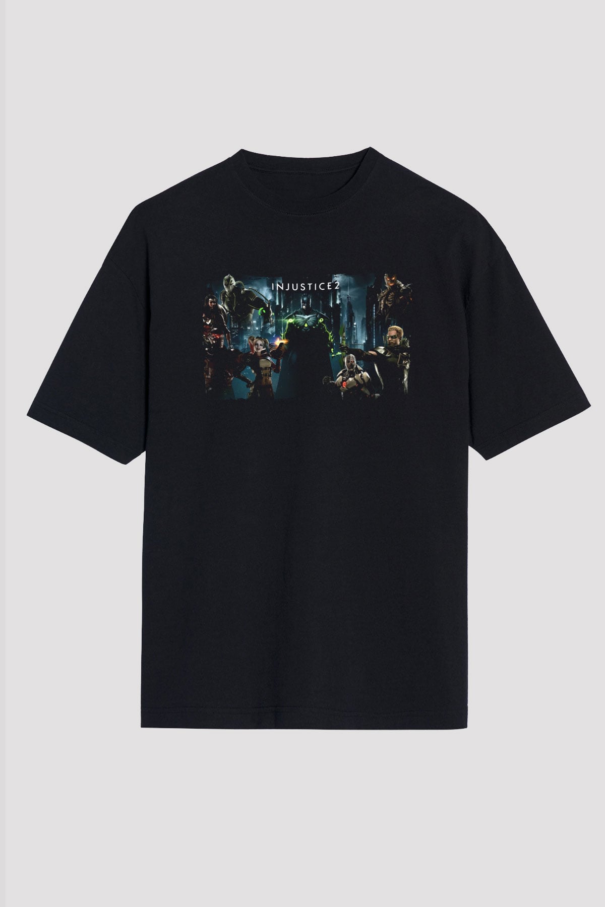 Injustice 2 Siyah Unisex Tişört T-Shirt