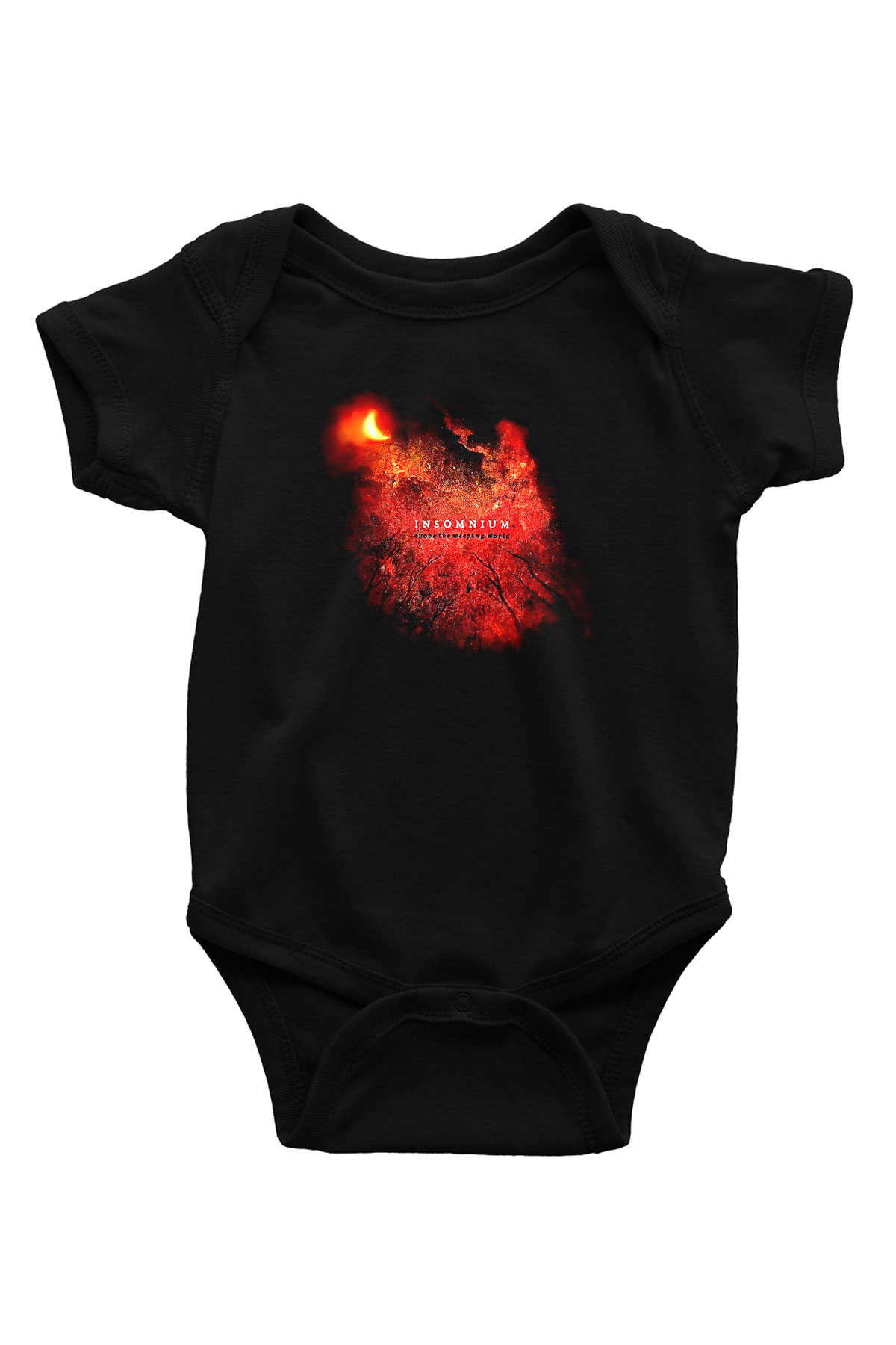 Insomnium Baskılı Unisex Siyah Bebek Body - Zıbın