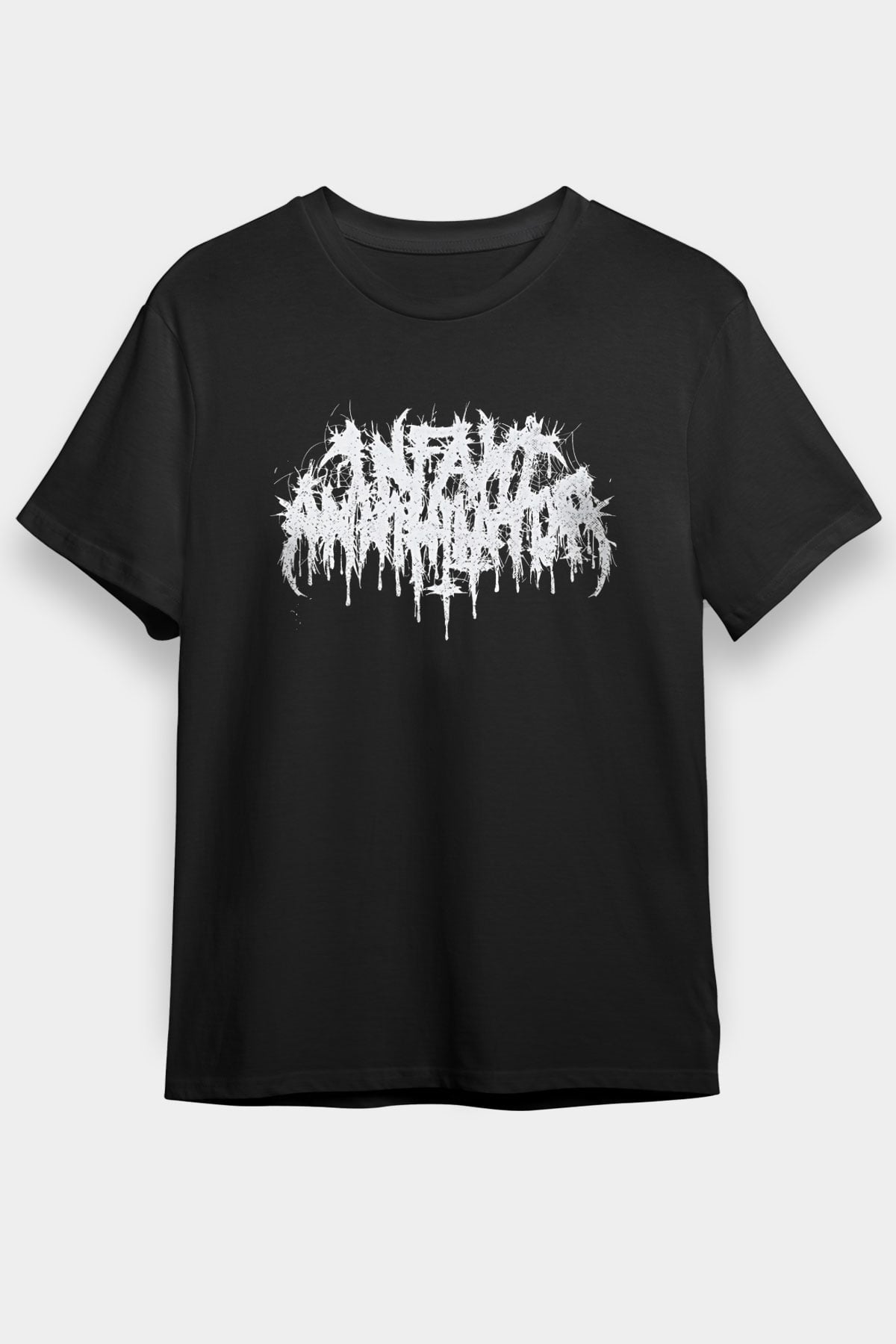 Insomnium Baskılı Unisex Siyah Tişört - Tshirt