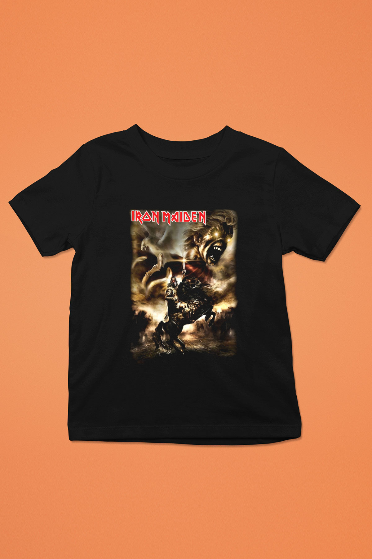 Iron Maiden Alexander The Great Eddie Baskılı Siyah Unisex Çocuk Tişört