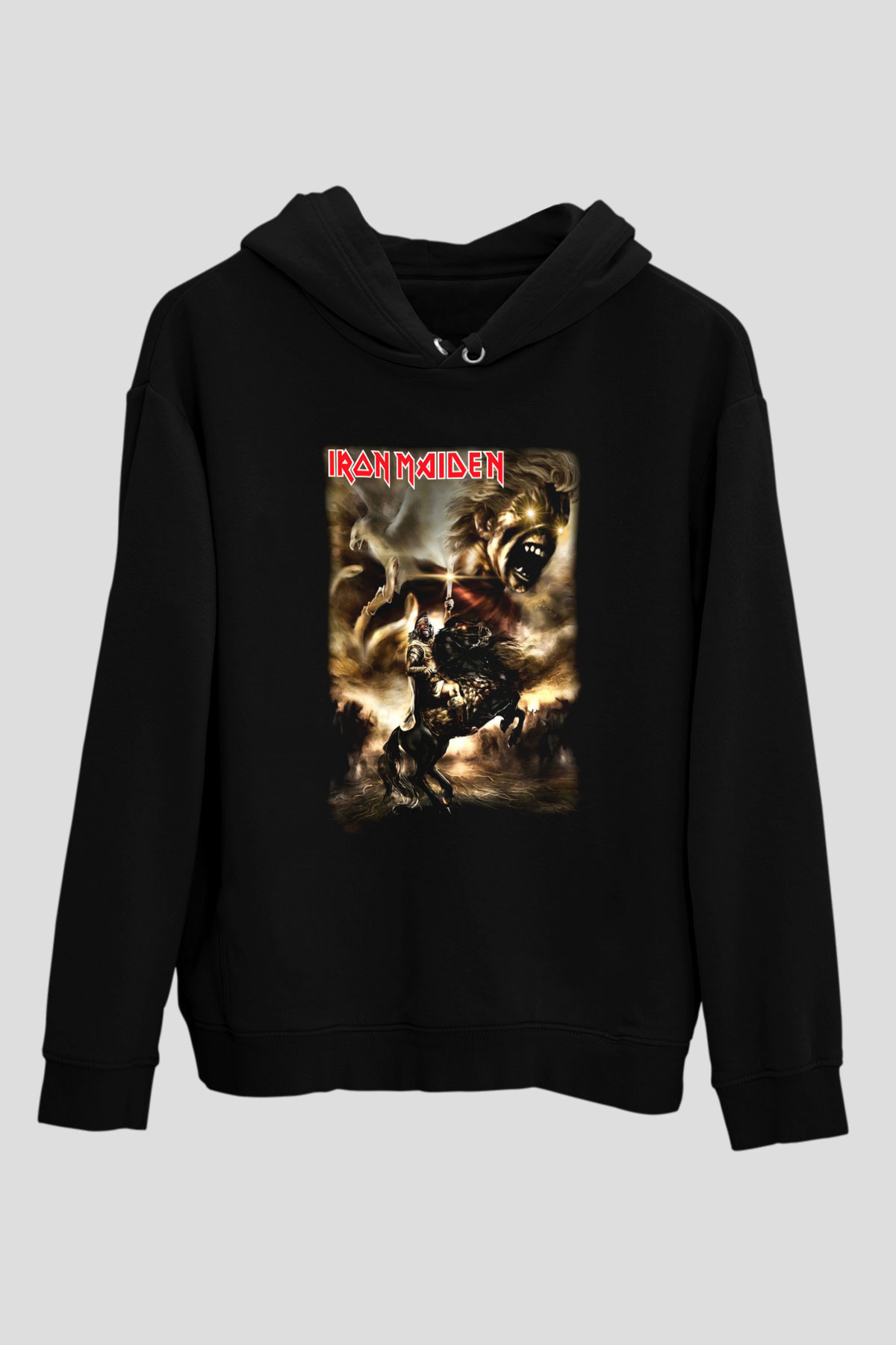 Iron Maiden Alexander The Great Eddie Siyah Unisex Hoodie