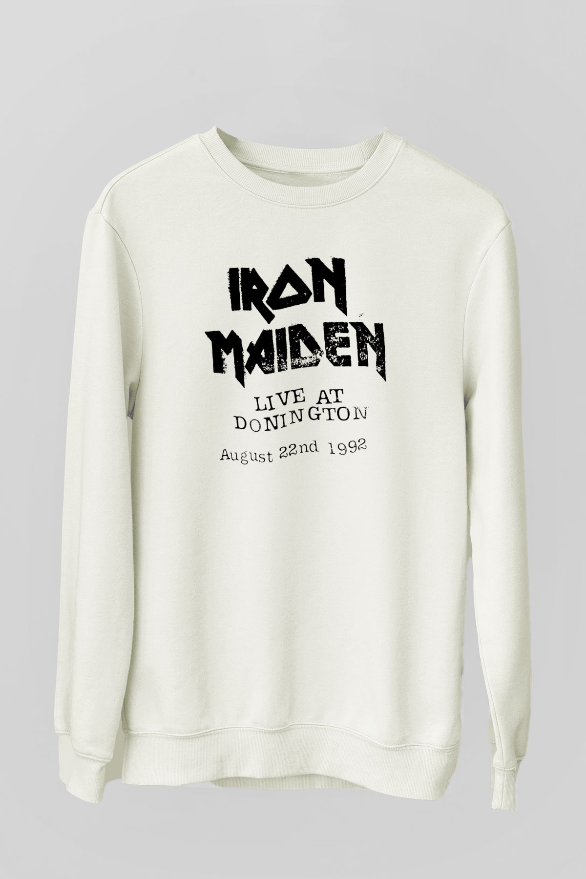 Iron Maiden Beyaz Unisex Sweatshirt