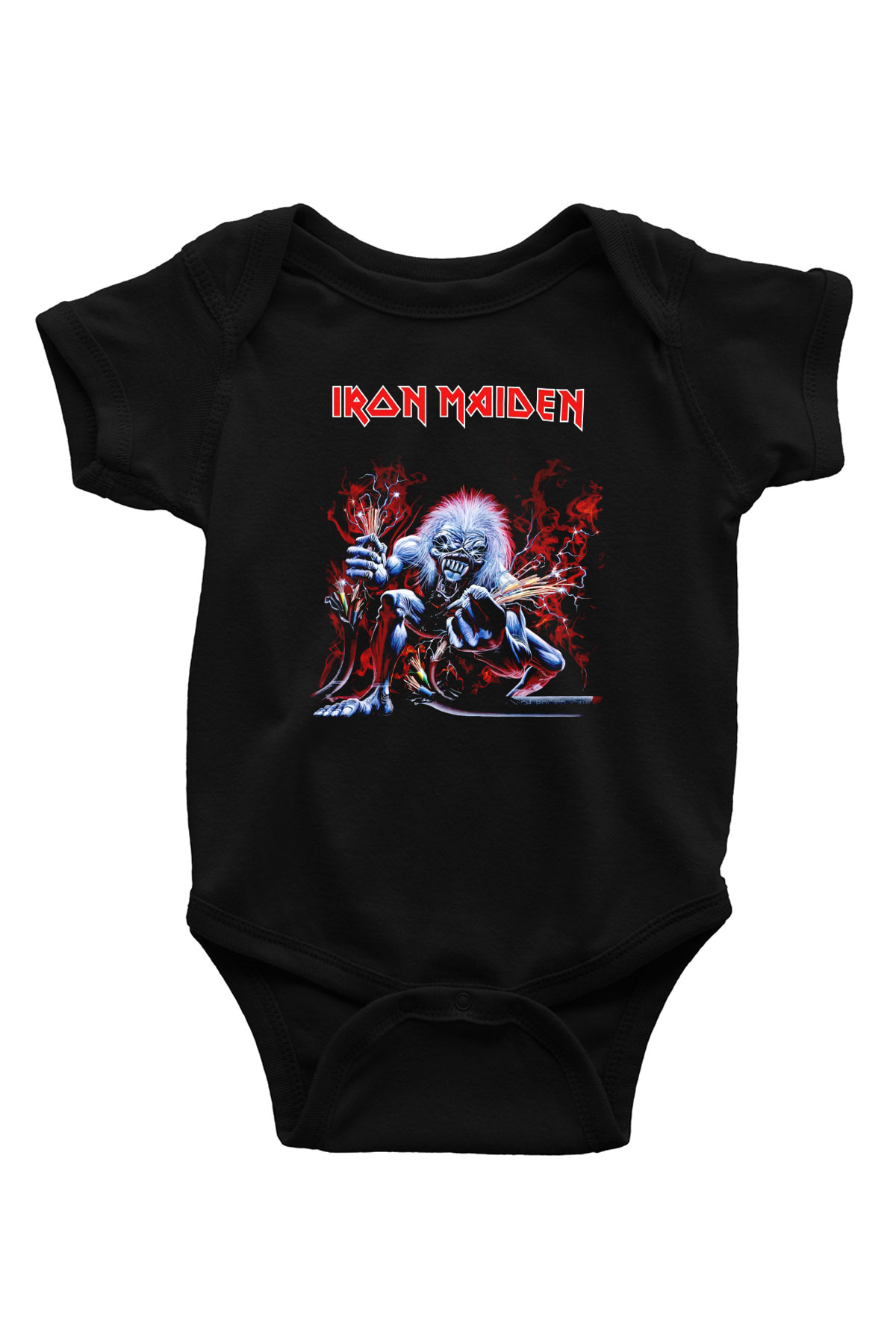 Iron Maiden Siyah Bebek Body - Zıbın