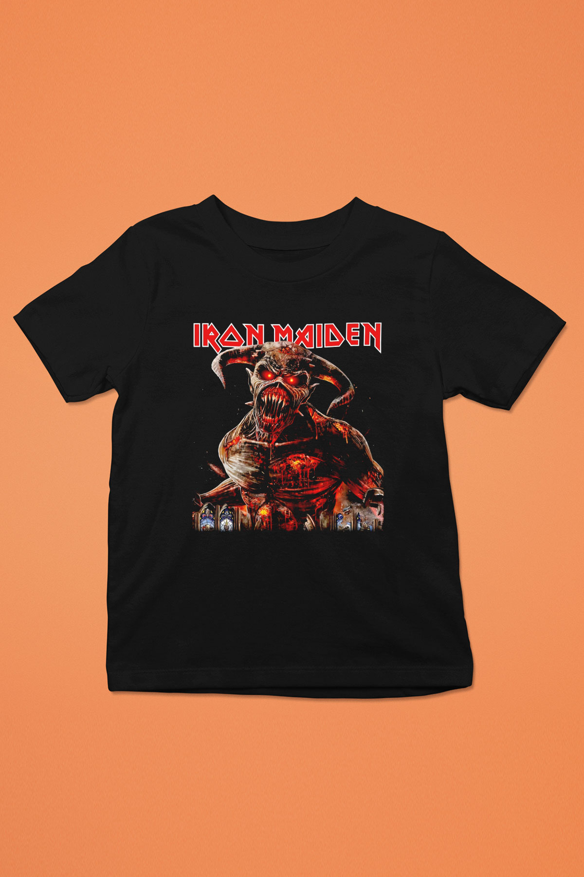 Iron Maiden Siyah Unisex Çocuk Tişört