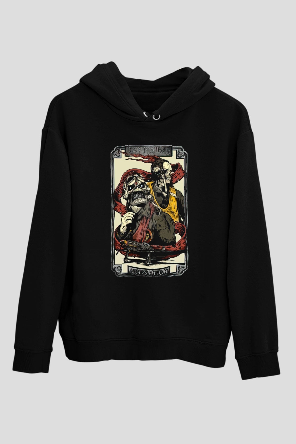Iron Maiden Siyah Unisex Hoodie