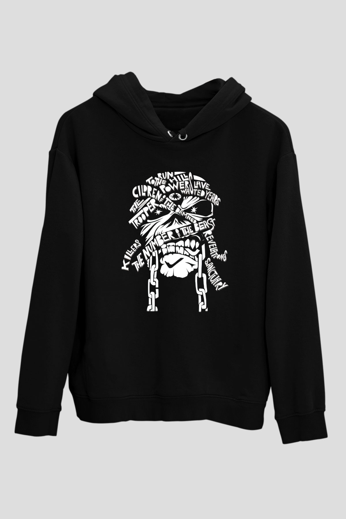 Iron Maiden Siyah Unisex Hoodie