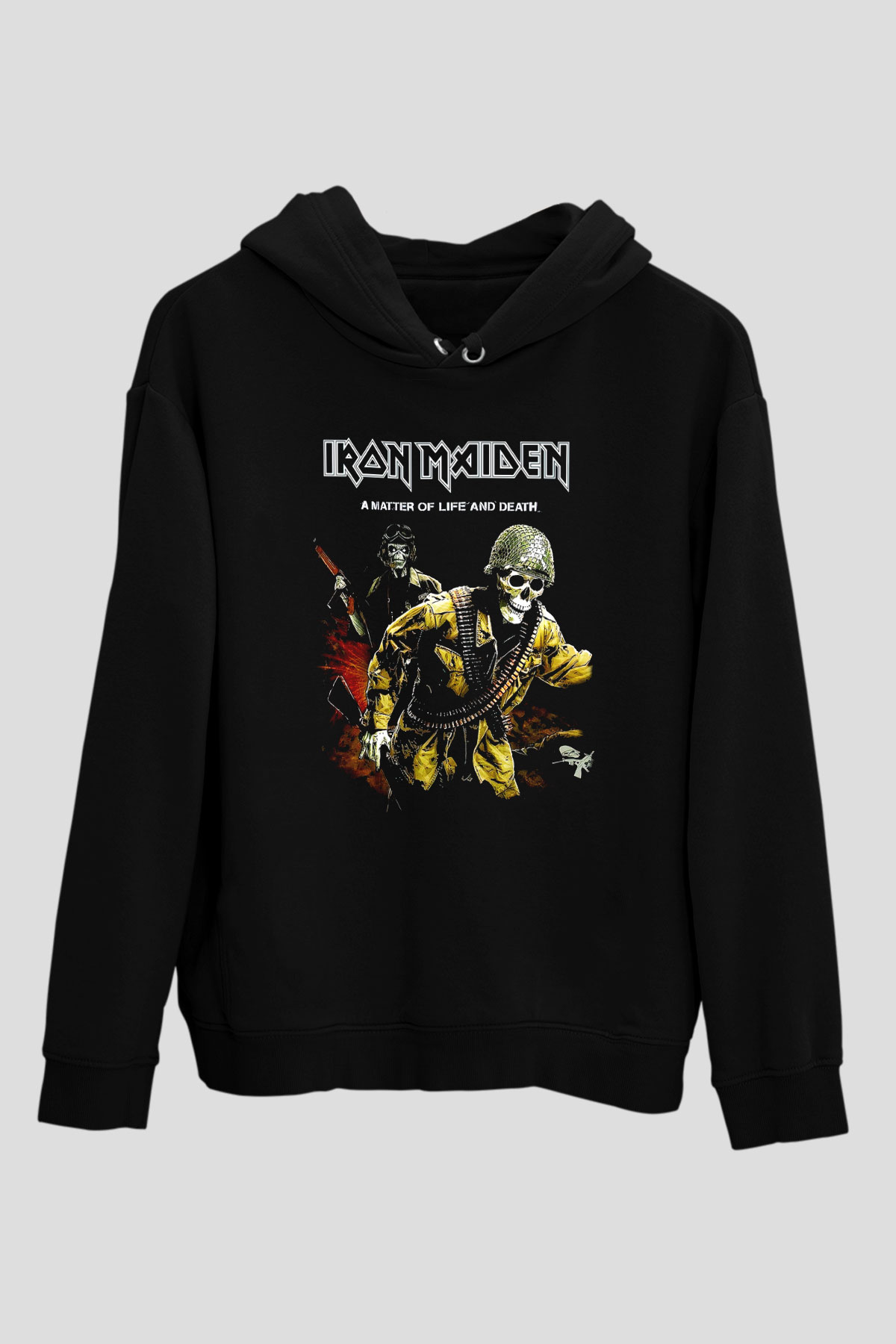 Iron Maiden Siyah Unisex Hoodie