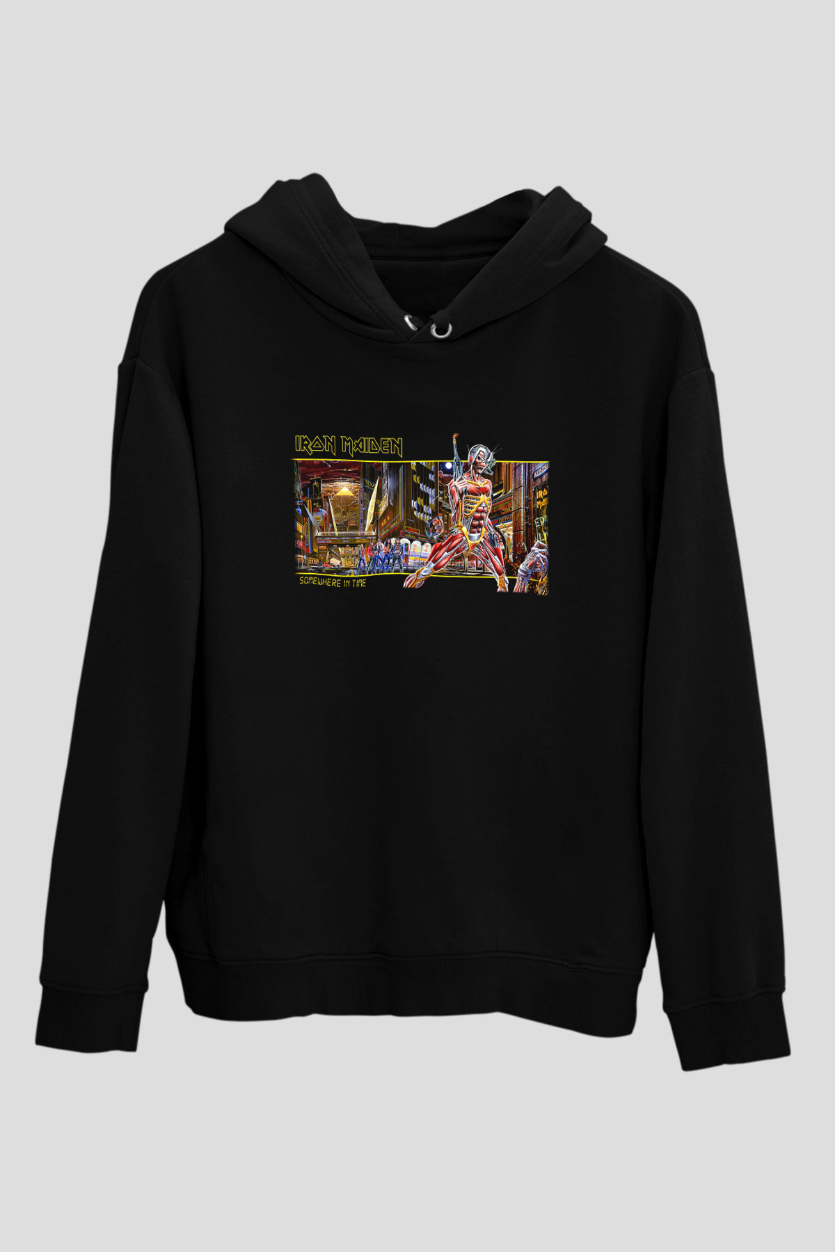 Iron Maiden Siyah Unisex Hoodie